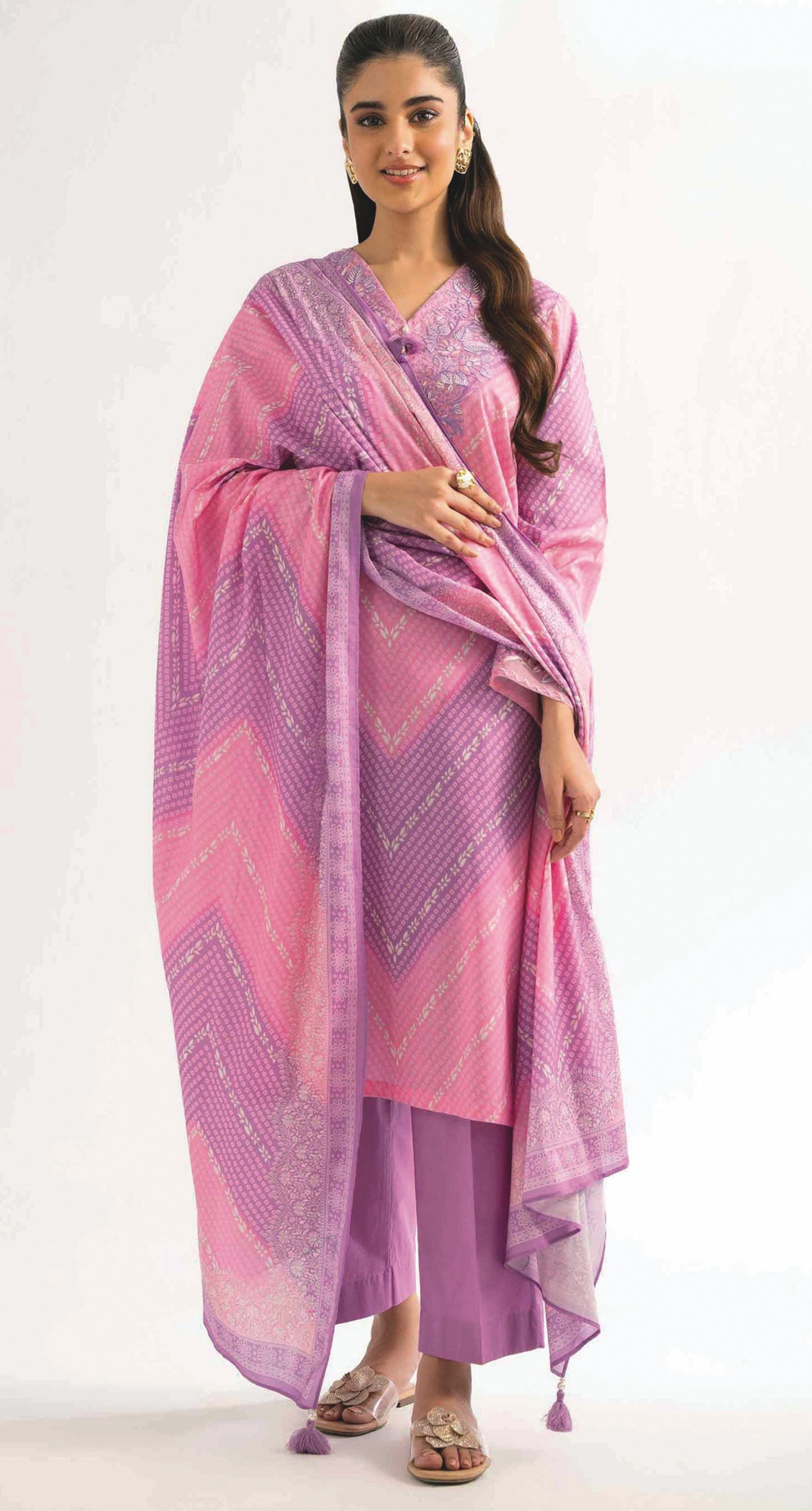 Nishat | Embroidered Lawn | Design 05 | Unstitched 3-Piece Suit