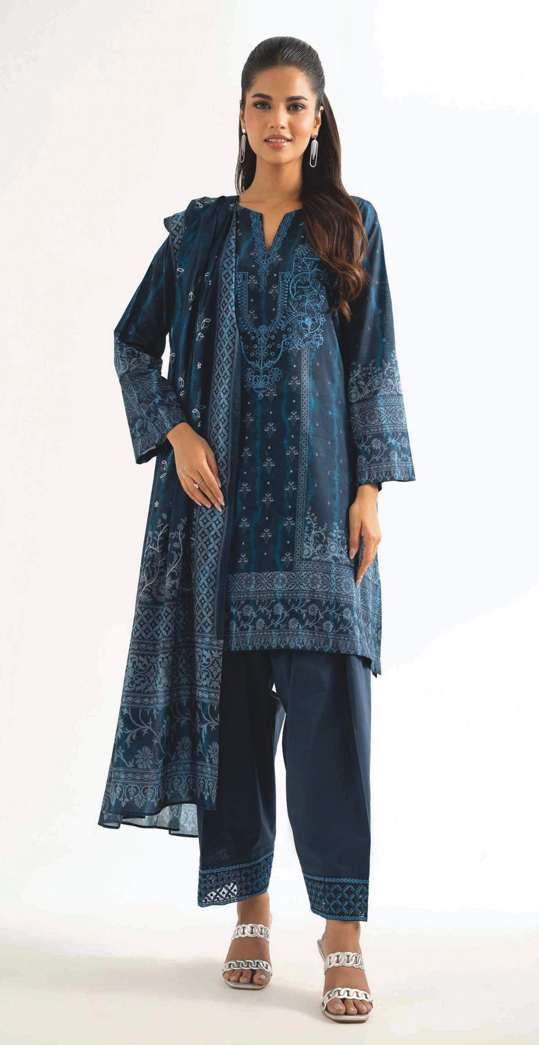 Nishat | Embroidered Lawn | Design 06 | Unstitched 3-Piece Suit