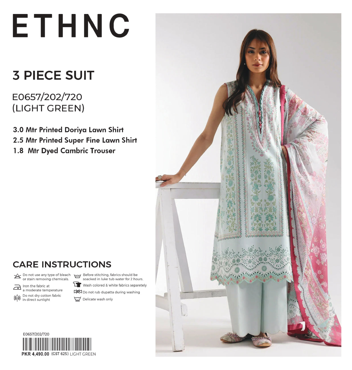 Ethnc | Design 02 | 3-Piece Lawn Suit