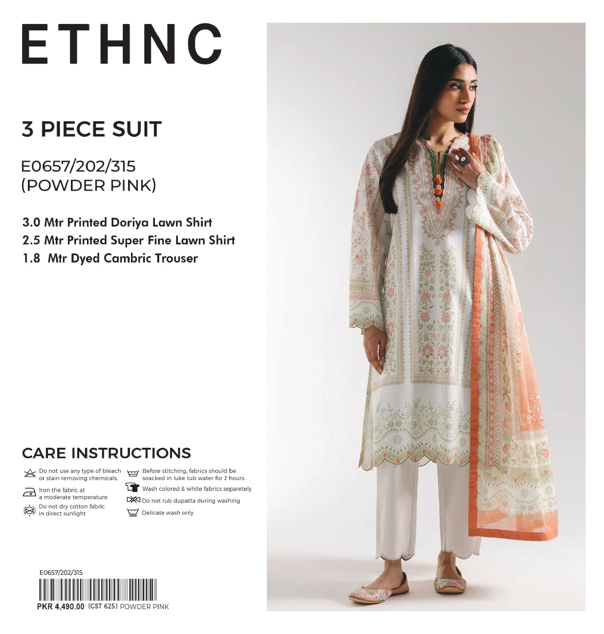Ethnc | Design 03 | 3-Piece Lawn Suit