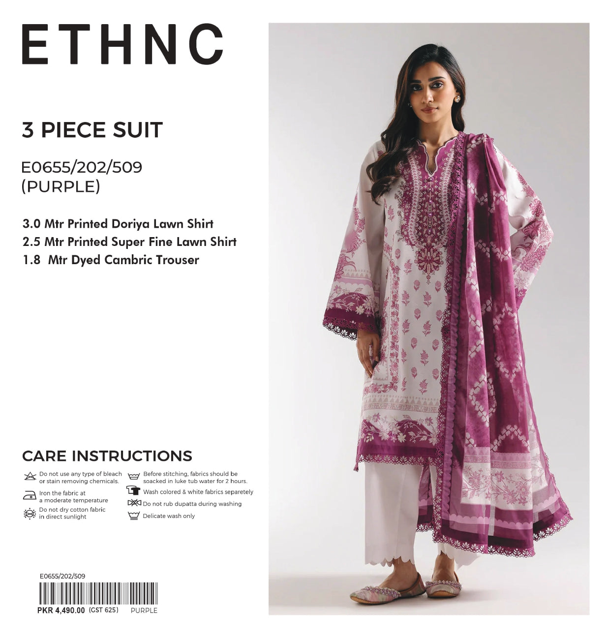 Ethnc | Design 04 | 3-Piece Lawn Suit