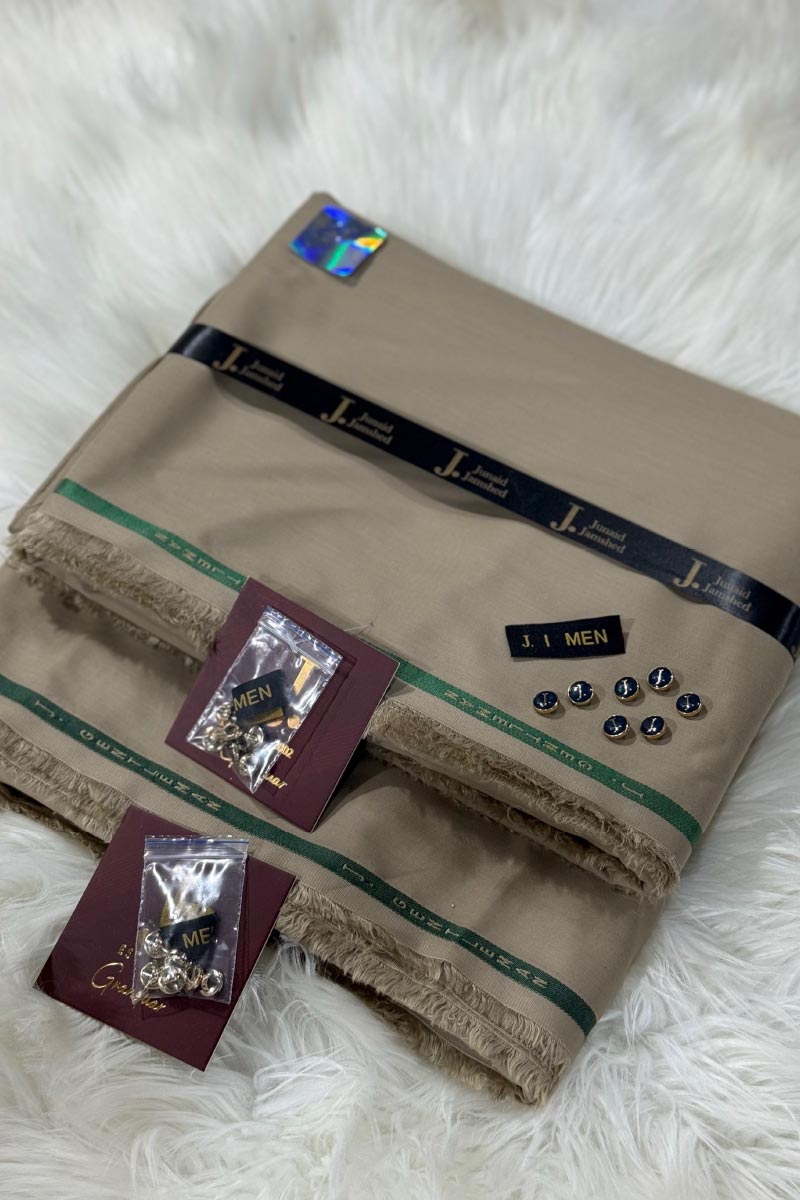 Gentalman by J. – Premium Men’s Unstitched Suit with Fancy Gift Box JDOJ04