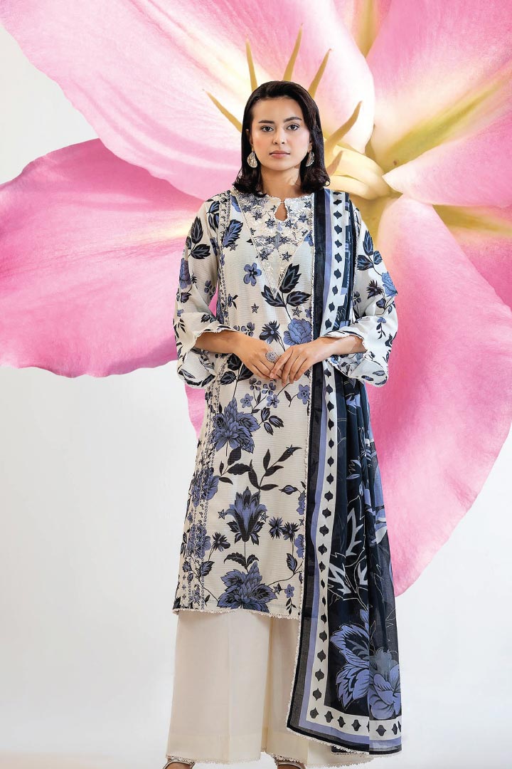 GullJee 3-Piece Unstitched Suit JDOGJA12