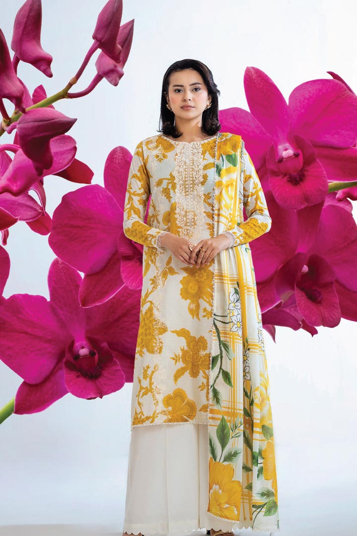 GullJee 3-Piece Unstitched Suit JDOGJA3