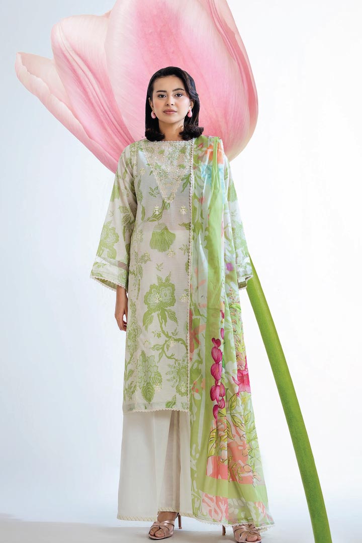 GullJee 3-Piece Unstitched Suit JDOGJA5