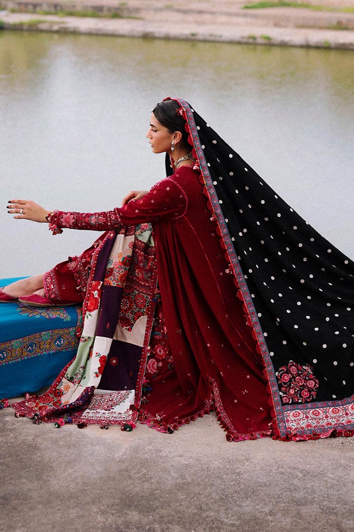 Hussain Rehar Pankhuri Embroidered Unstitched 3-Piece Suit