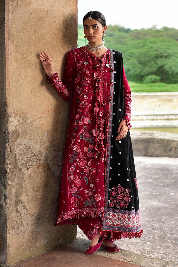 Hussain Rehar Pankhuri Embroidered Unstitched 3-Piece Suit