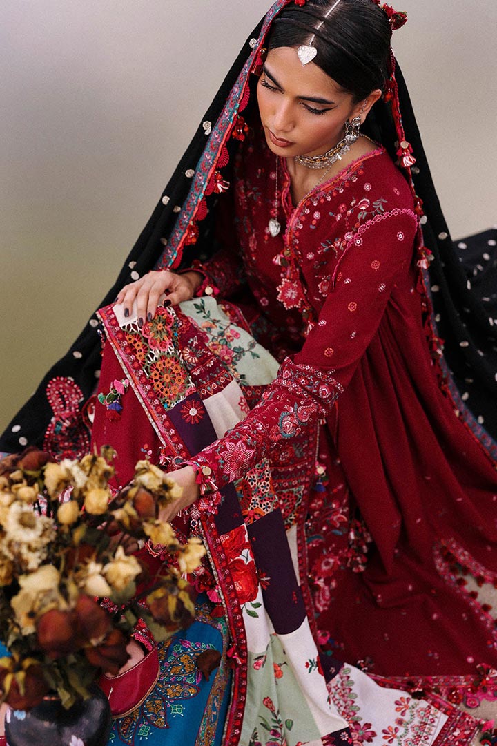 Hussain Rehar Pankhuri Embroidered Unstitched 3-Piece Suit