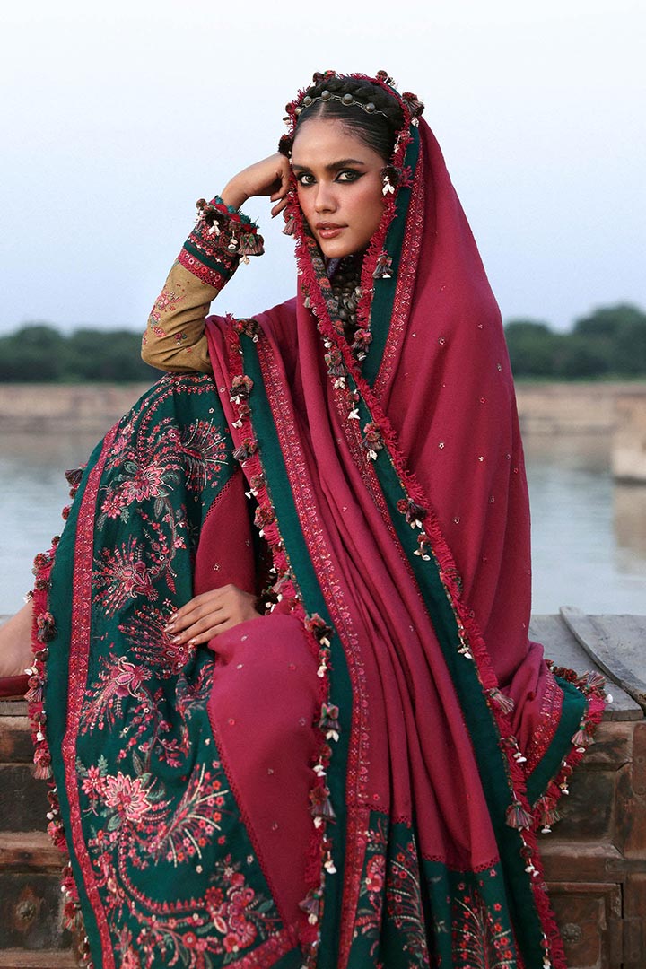 Hussain Rehar Rumi Embroidered Unstitched 3-Piece Suit