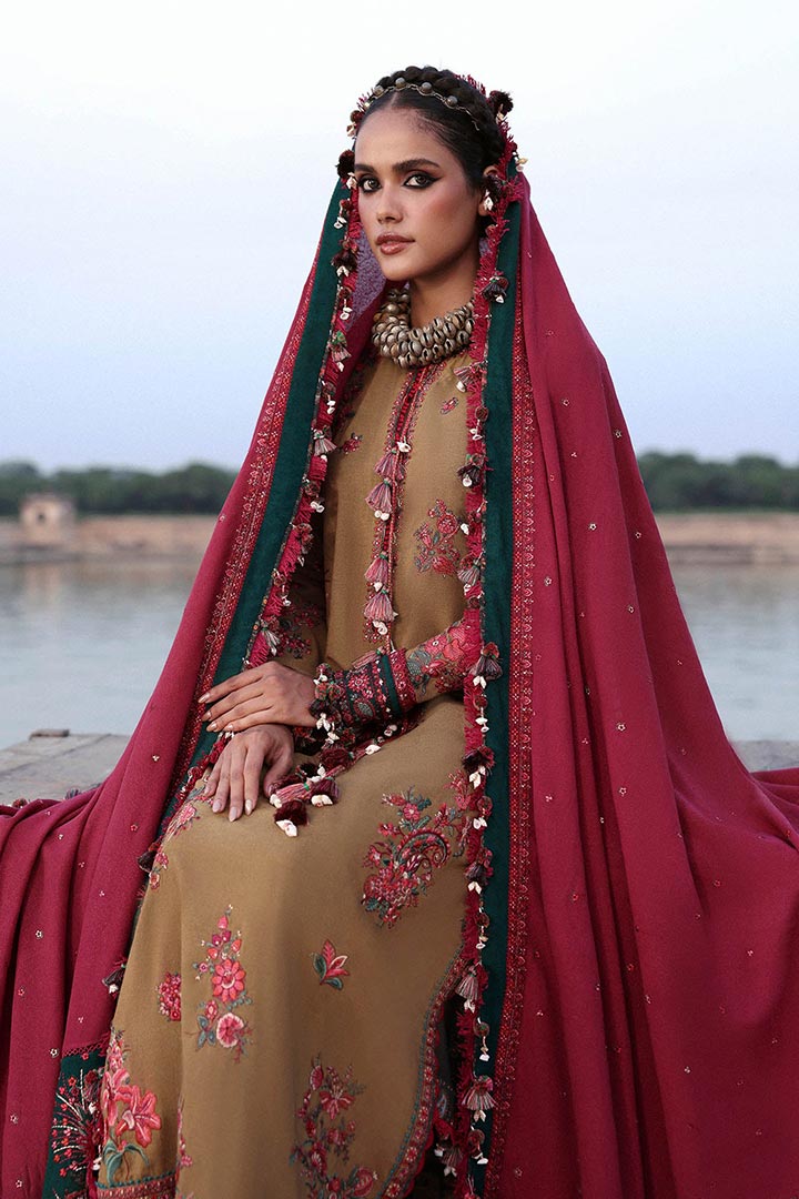 Hussain Rehar Rumi Embroidered Unstitched 3-Piece Suit