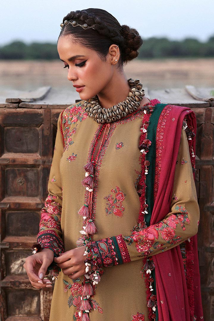 Hussain Rehar Rumi Embroidered Unstitched 3-Piece Suit