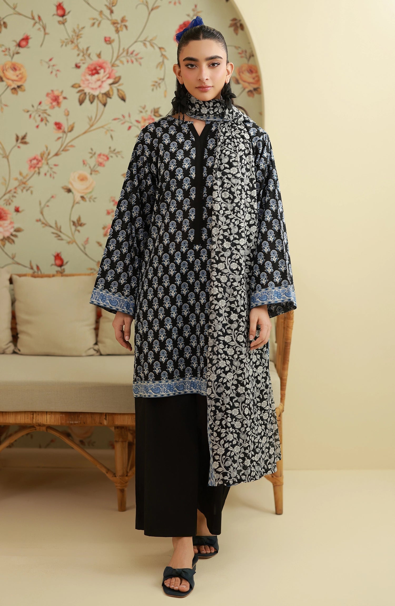 ORIENT | UNSTITCHED 3-PIECE | PRINTED LAWN SUIT