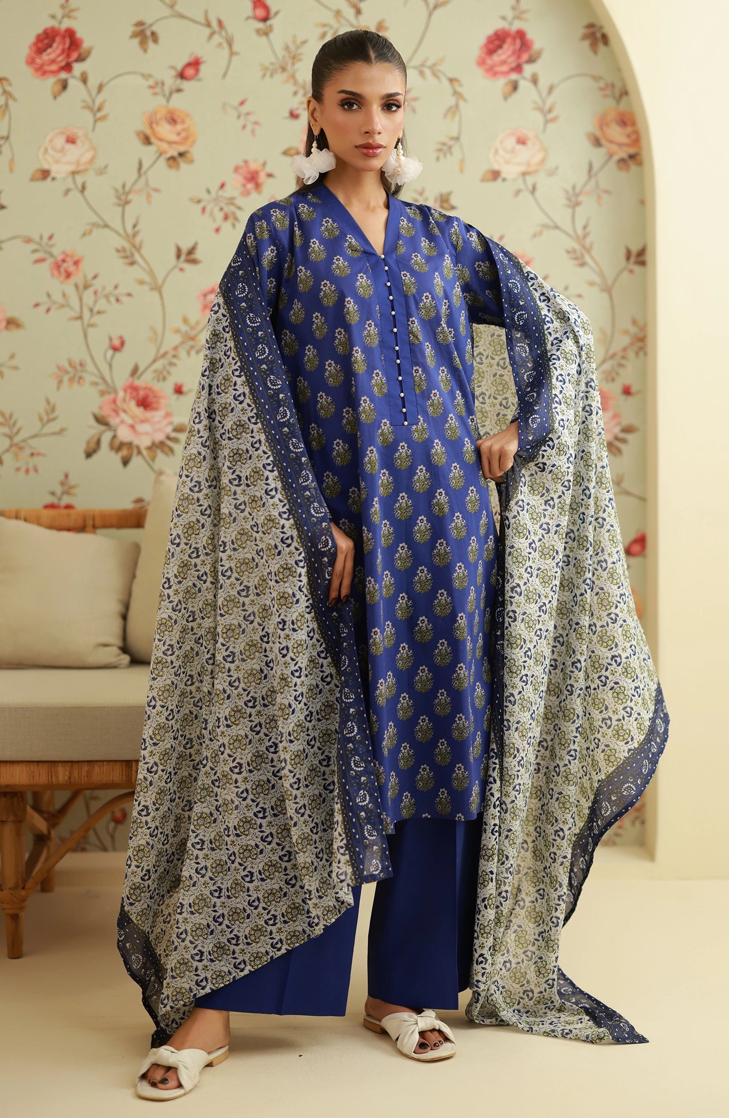 ORIENT | UNSTITCHED 3-PIECE | PRINTED LAWN SUIT