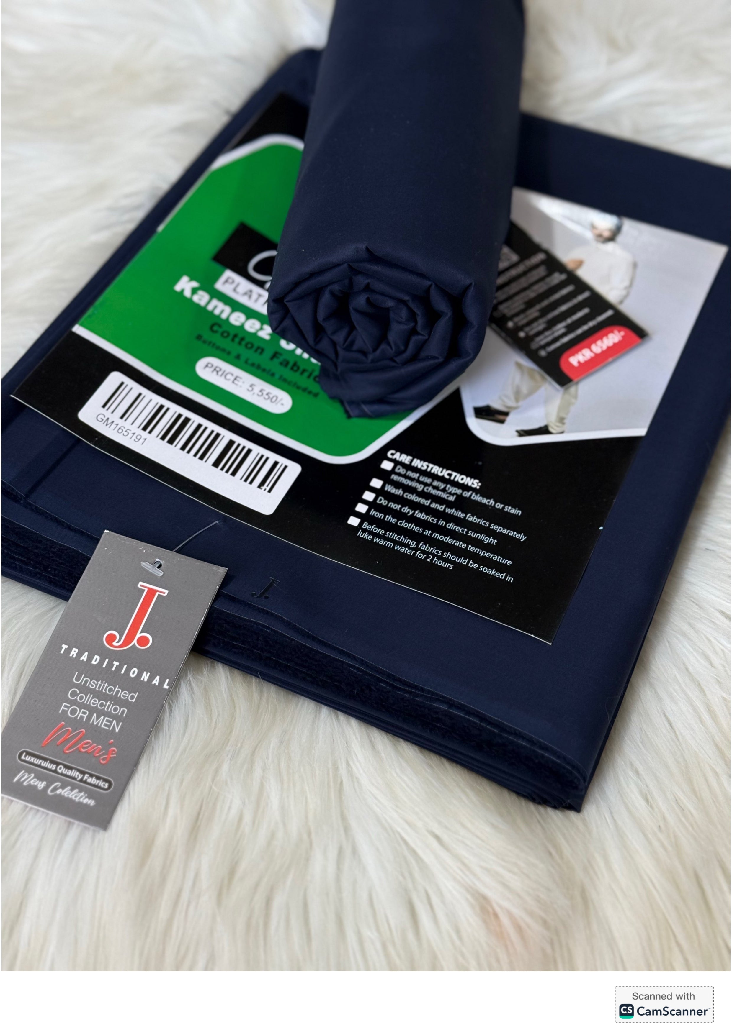 J. | MEN'S UNSTITCHED SHALWAR KAMEEZ | SOFT COTTON