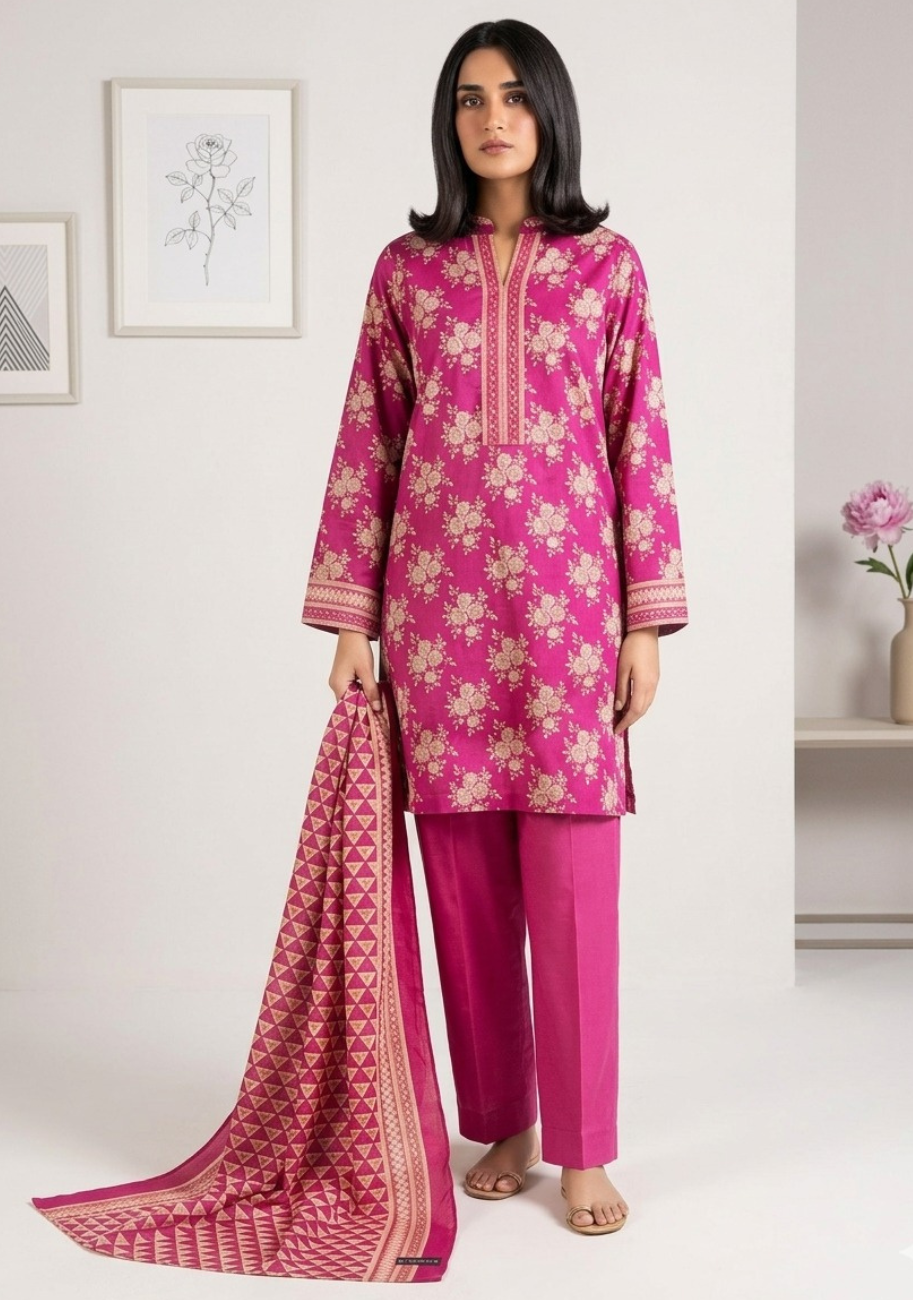 KHAADI | UNSTITCHED 3-PIECE | LUXURY PRINTED SUMMER LAWN VOL-1-D6