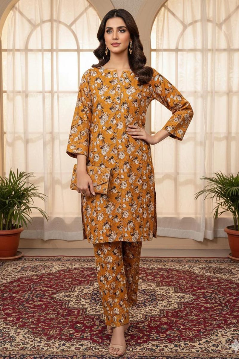 Khaadi Winter Stitched 2PC JDOK14