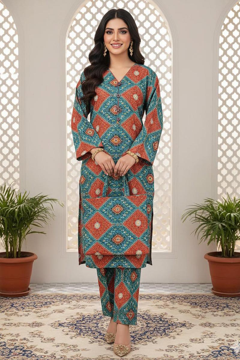 Khaadi Winter Stitched 2PC JDOK18