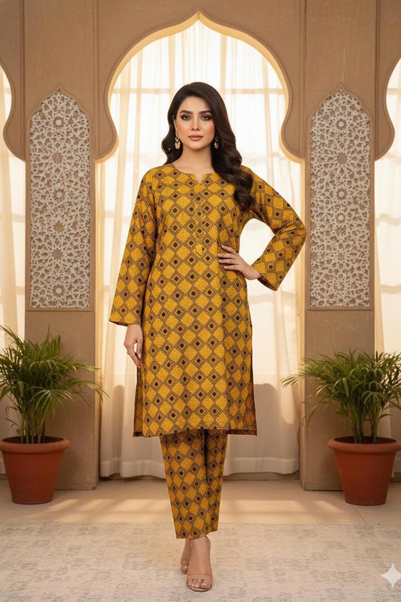 Khaadi Winter Stitched 2PC JDOK34