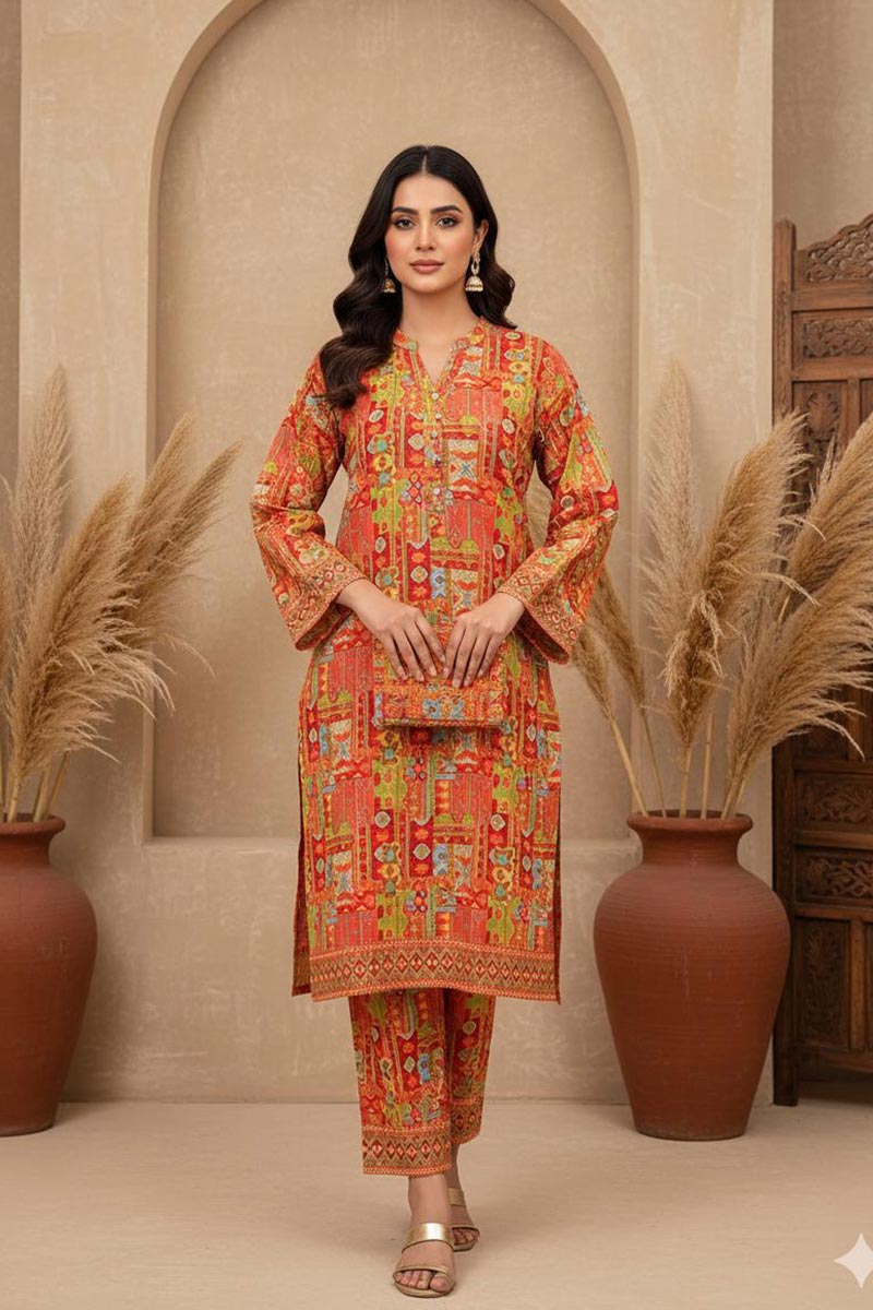 Khaadi Winter Stitched 2PC JDOK47