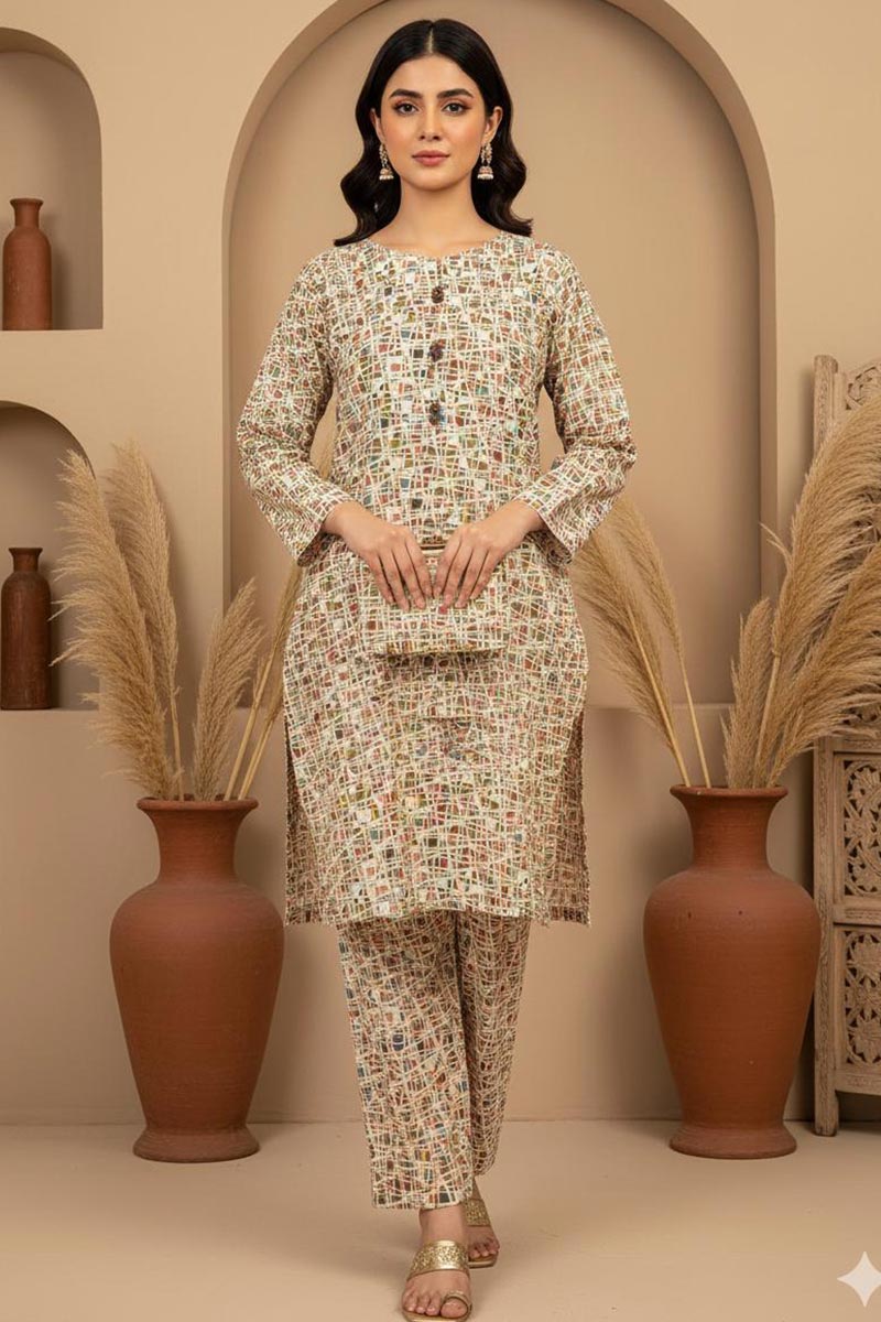 Khaadi Winter Stitched 2PC JDOK51