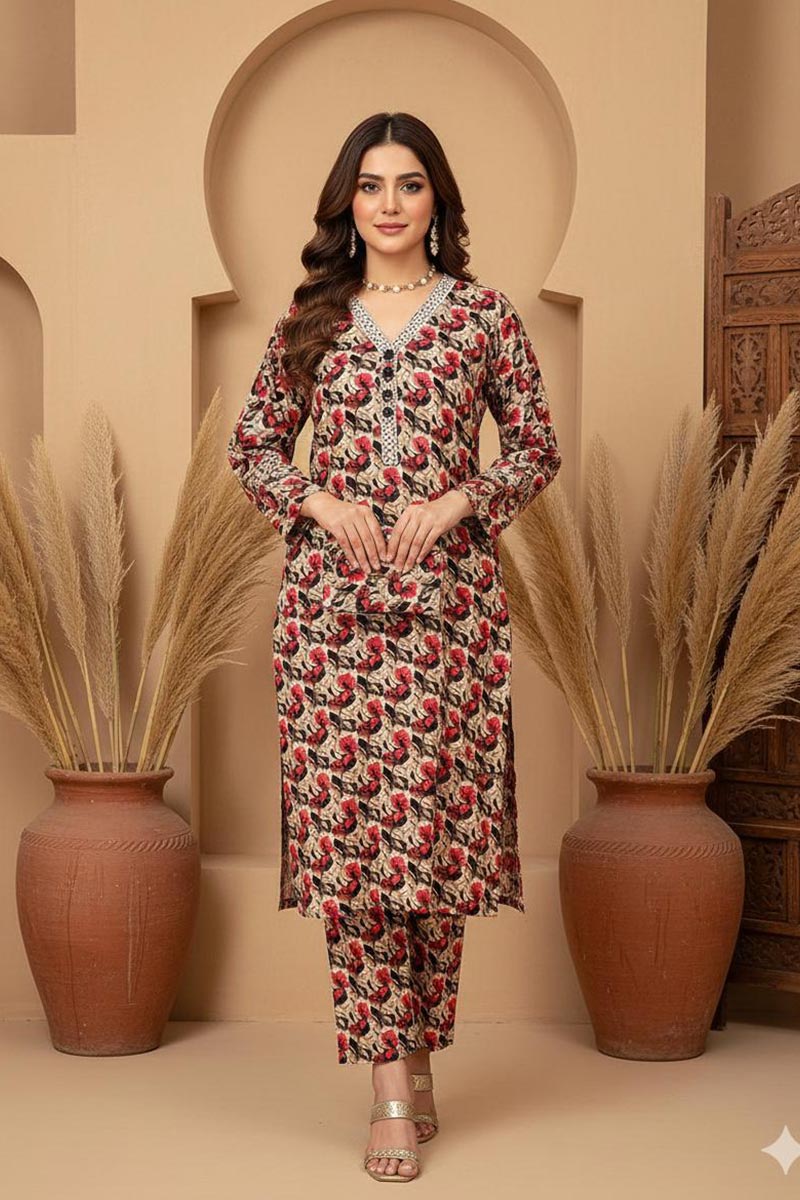 Khaadi Winter Stitched 2PC JDOK58
