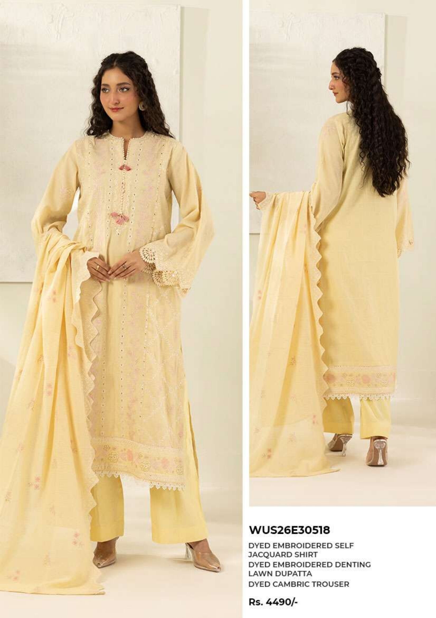 ZELLBURY | 3 PIECE UNSTITCHED | PRINTED EMBROIDERED LAWN SUIT