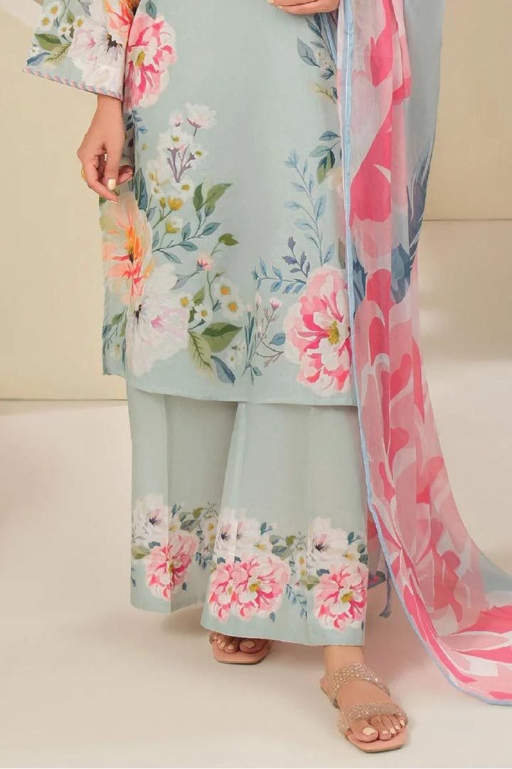 Limelight Unstitched 3 Piece Lawn Suit JDO-U3894SU-3PC-199