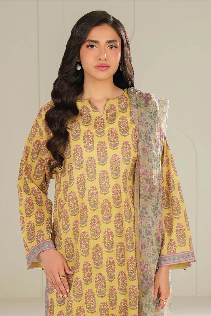 Limelight Unstitched 3 Piece Lawn Suit JDO-U4222SU-3PC-374