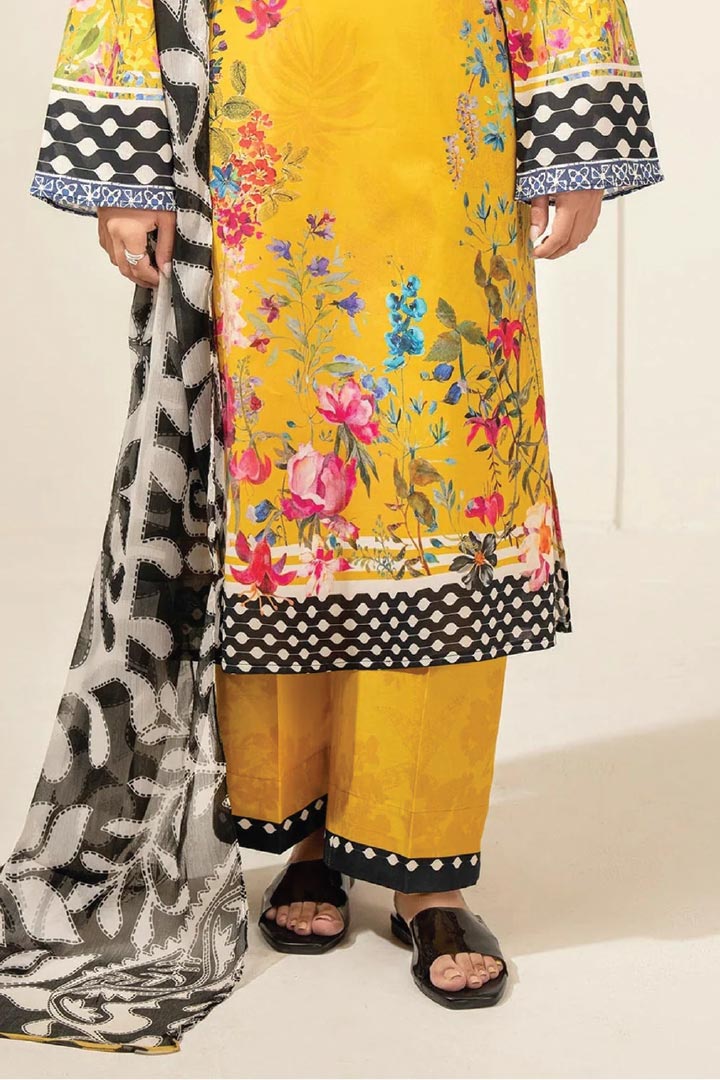 Limelight Unstitched 3 Piece Lawn Suit JDO-U4300SU-3PC-374