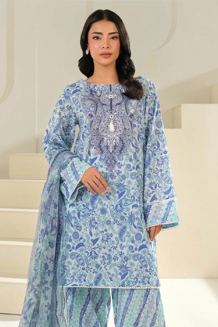 Limelight Unstitched 3 Piece Lawn Suit JDO-U4390SU-3PC-143