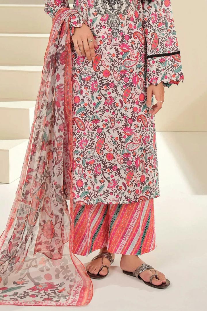 Limelight Unstitched 3 Piece Lawn Suit JDO-U4390SU-3PC-565