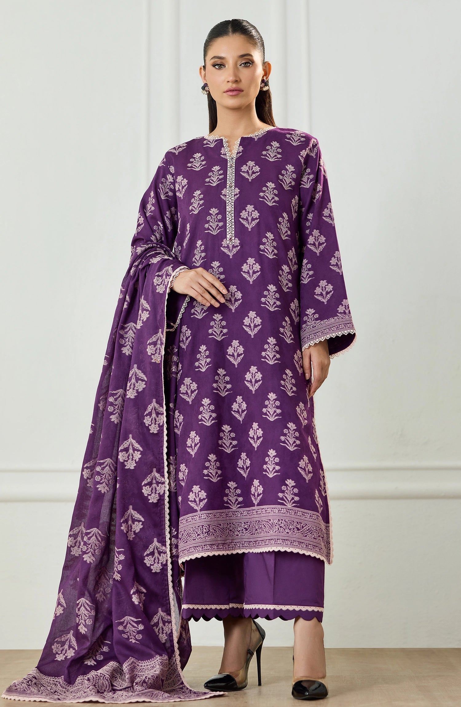 ORIENT | UNSTITCHED 3-PIECE | PRINTED LAWN SUIT