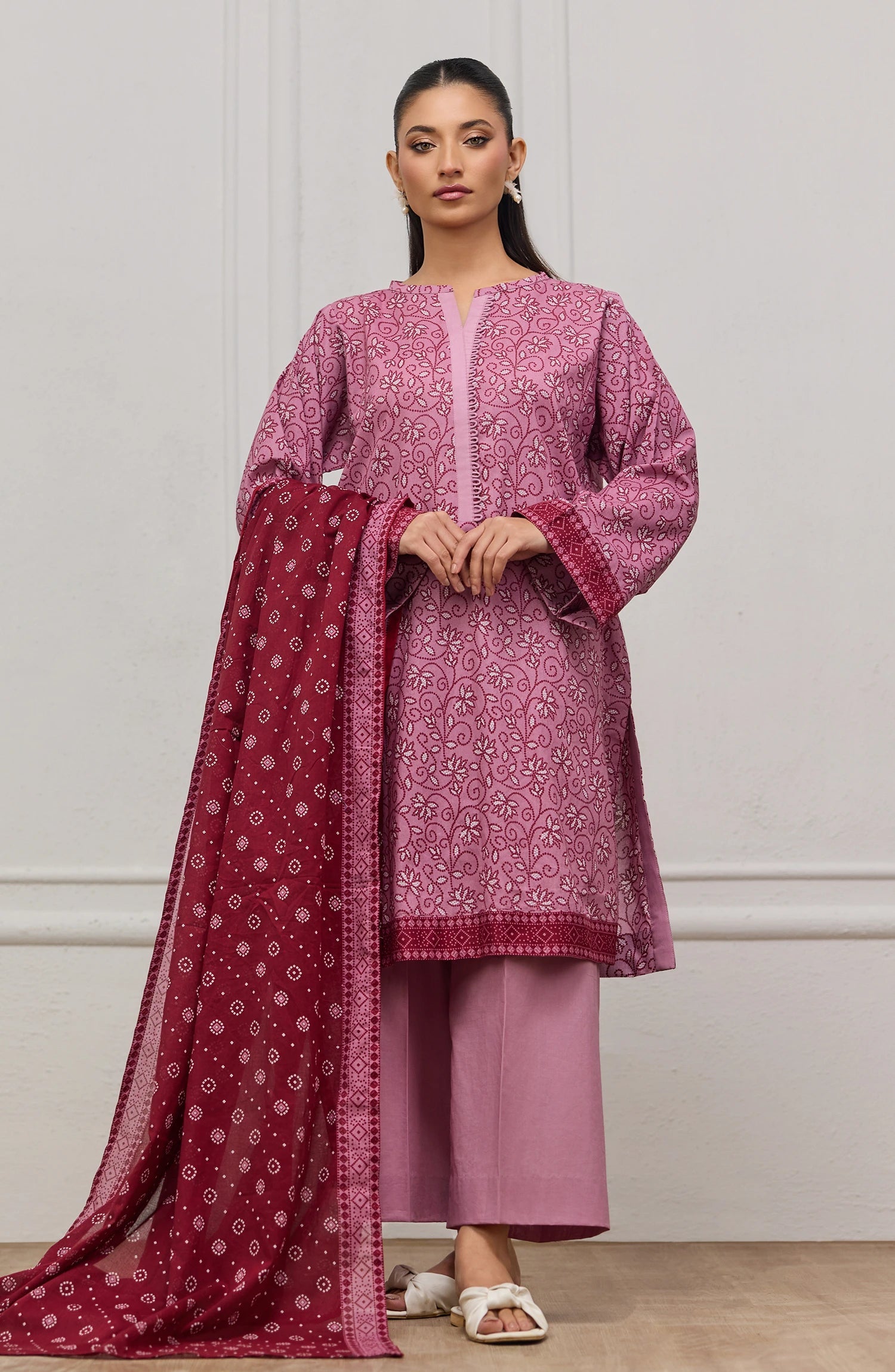 ORIENT | UNSTITCHED 3-PIECE | PRINTED LAWN SUIT