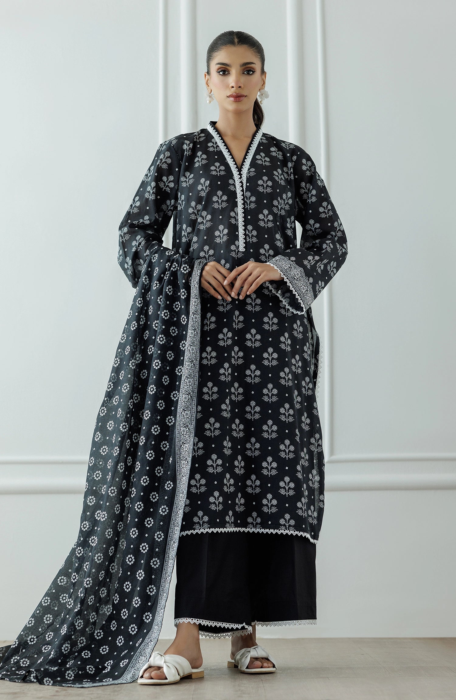 ORIENT | UNSTITCHED 3-PIECE | PRINTED LAWN SUIT