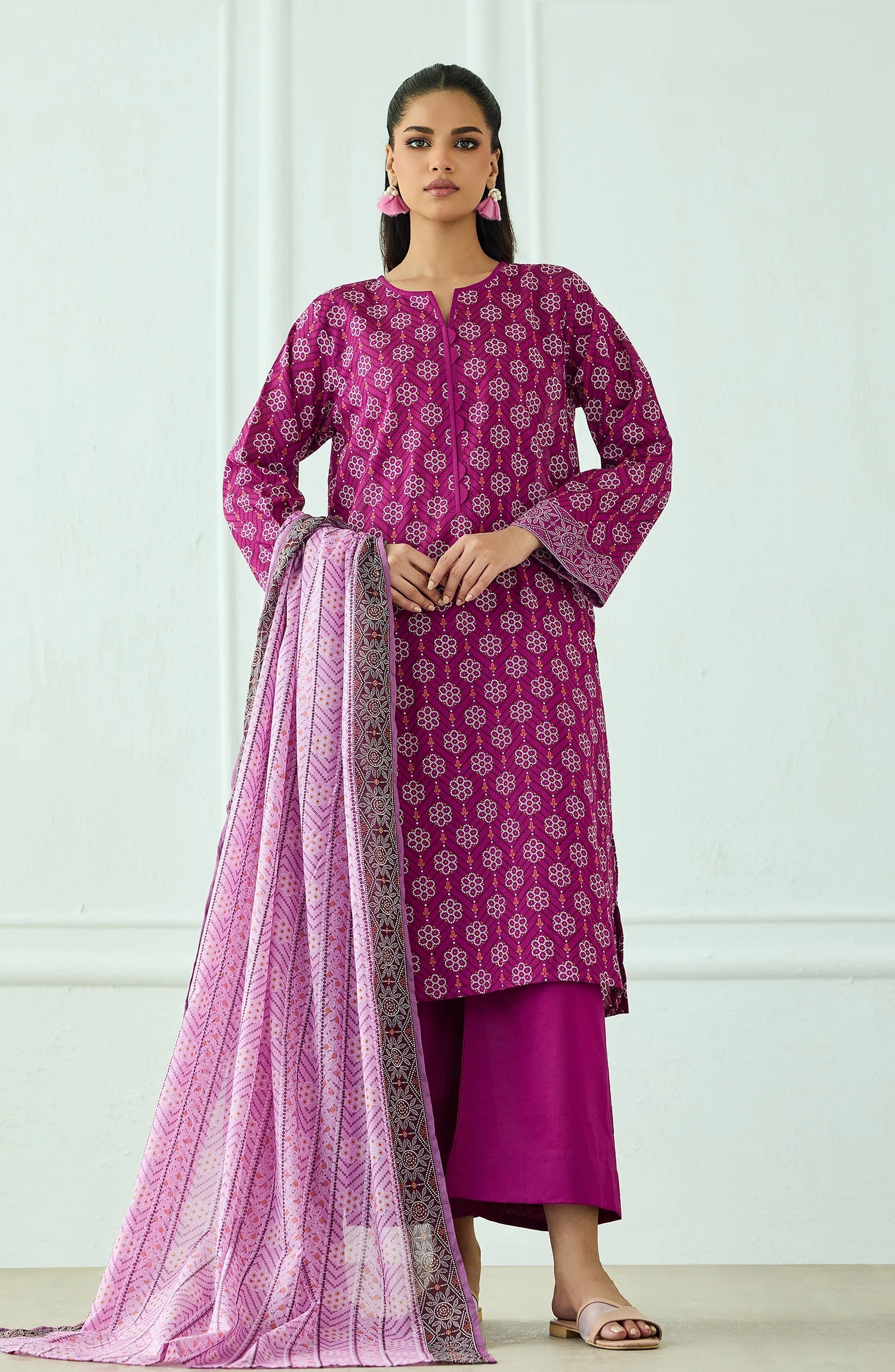 ORIENT | UNSTITCHED 3-PIECE | PRINTED LAWN SUIT