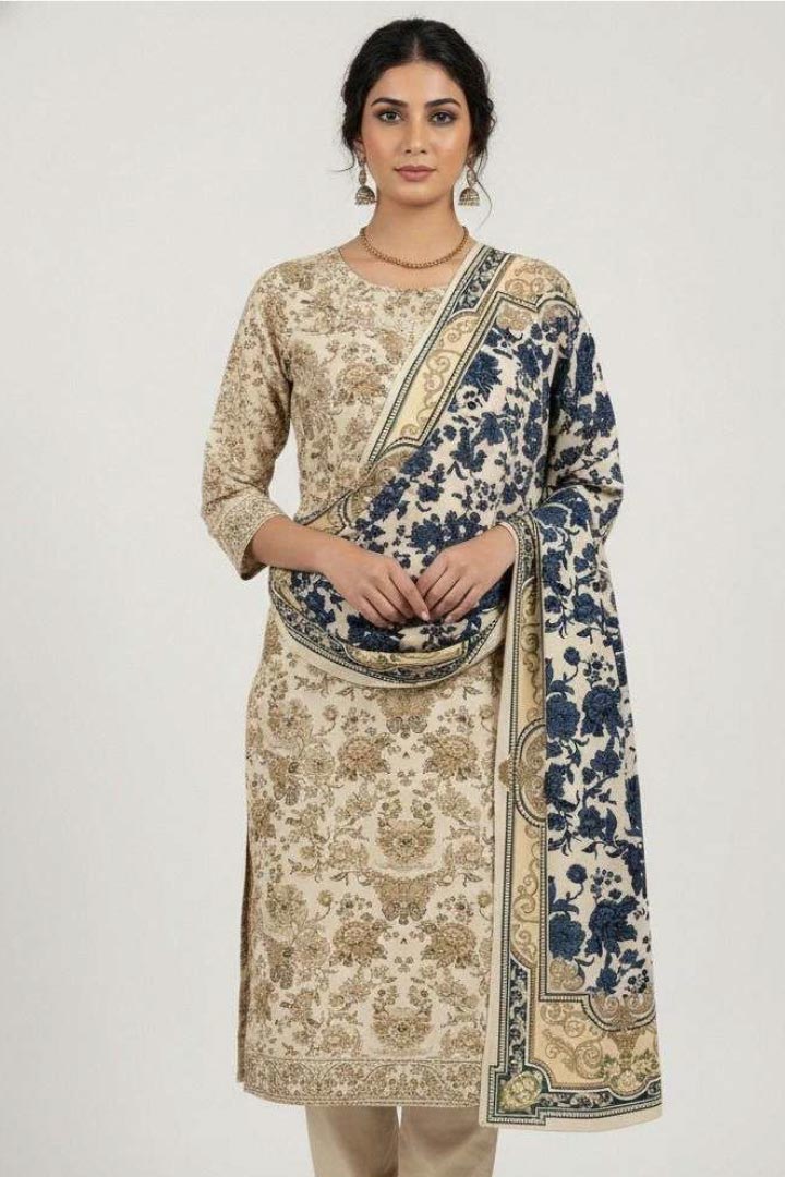 Mix Brands Unstitched Shirt & Dupatta – 2 Piece Lawn Cotton Suit JDOMB02