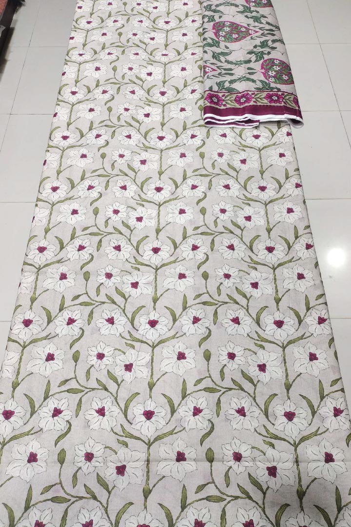 Mix Brands Unstitched Shirt & Dupatta – 2 Piece Lawn Cotton Suit JDOMB06