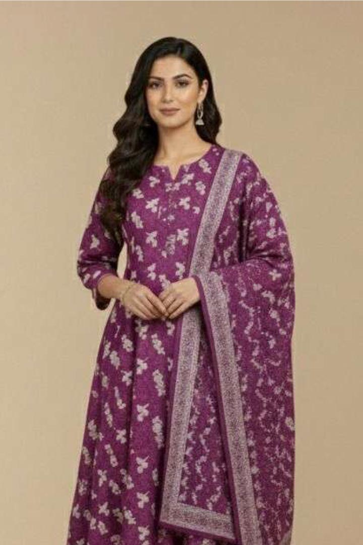 Mix Brands Unstitched Shirt & Dupatta – 2 Piece Lawn Cotton Suit JDOMB07