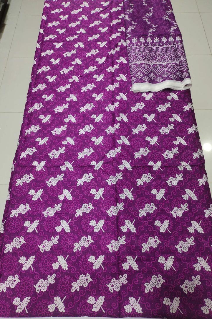 Mix Brands Unstitched Shirt & Dupatta – 2 Piece Lawn Cotton Suit JDOMB07