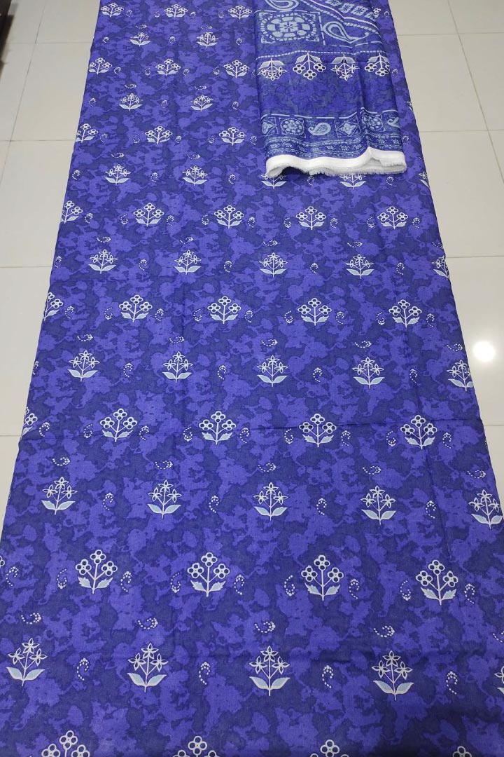 Mix Brands Unstitched Shirt & Dupatta – 2 Piece Lawn Cotton Suit JDOMB08