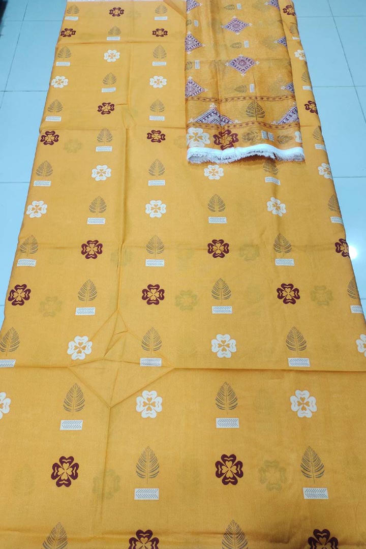 Mix Brands Unstitched Shirt & Dupatta – 2 Piece Lawn Cotton Suit JDOMB12