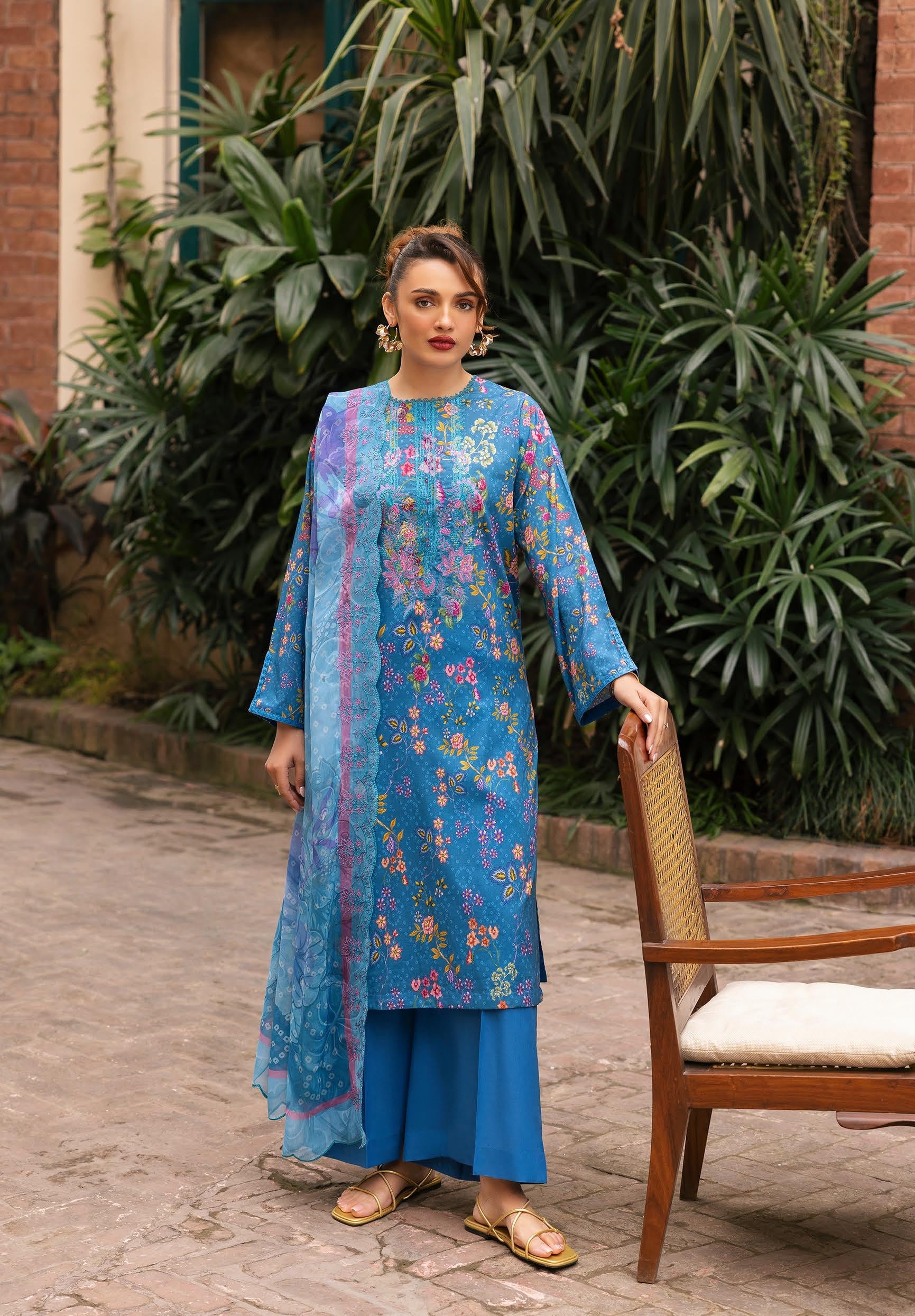 GULLJEE RANGPASAND | UNSTITCHED 3-PIECE | DIGITAL PRINTED LAWN SUIT