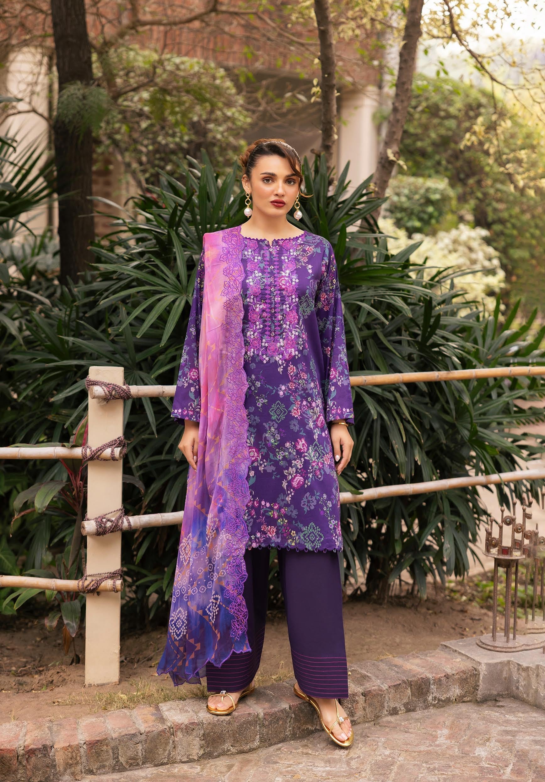 GULLJEE RANGPASAND | UNSTITCHED 3-PIECE | DIGITAL PRINTED LAWN SUIT