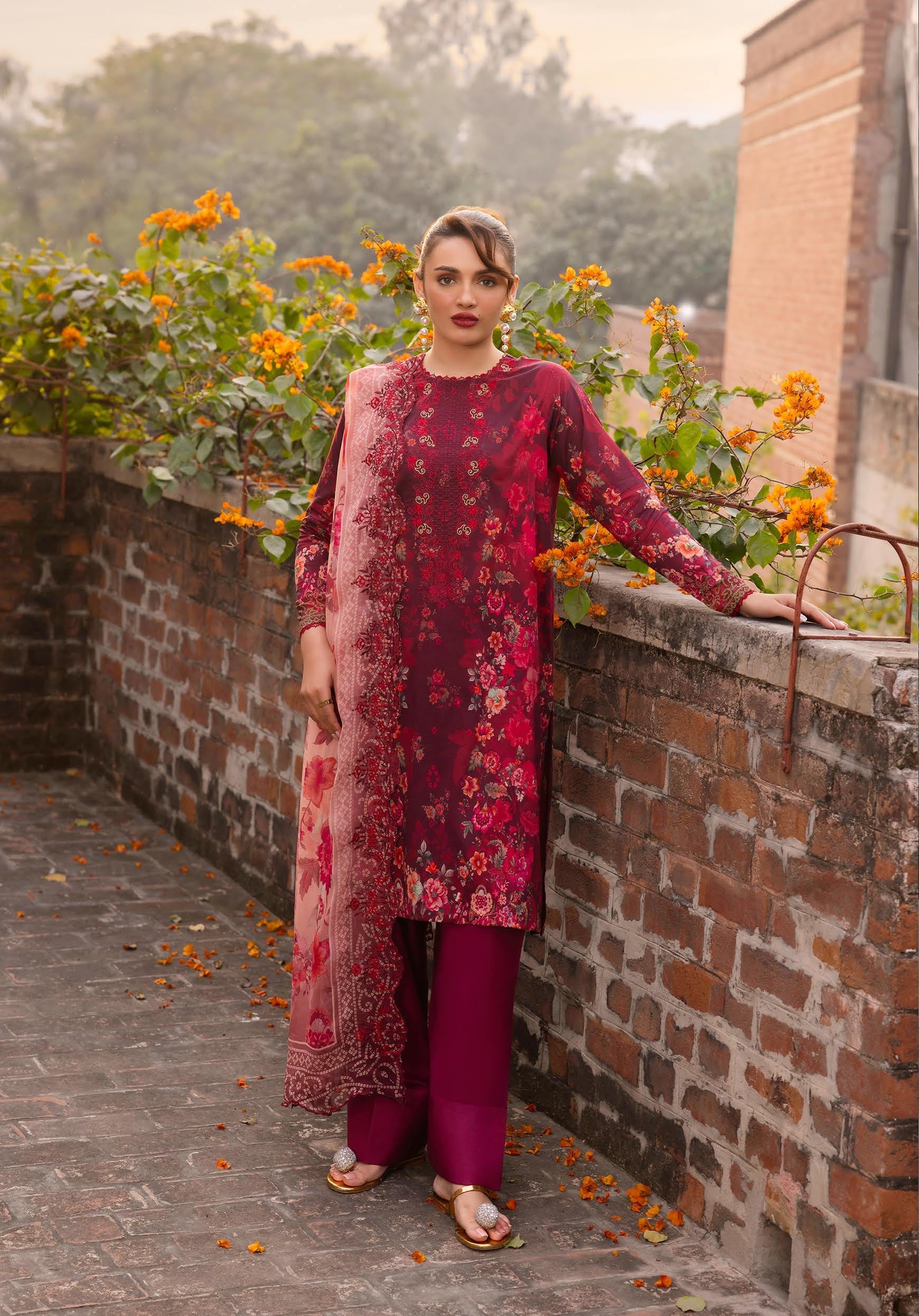 GULLJEE RANGPASAND | UNSTITCHED 3-PIECE | DIGITAL PRINTED LAWN SUIT
