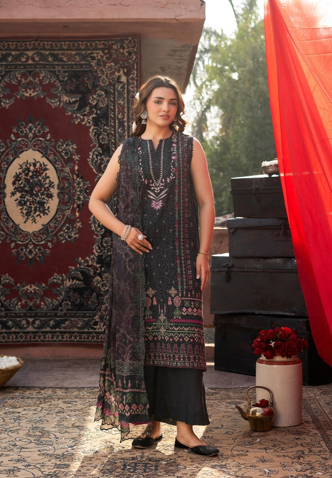 RANG PASAND | UNSTITCHED 3PC | DIGITAL PRINTED LAWN SUIT