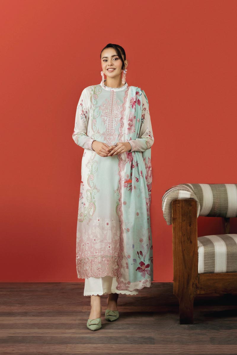 Ruhay Sukhan Premium 3 Piece Unstitched Lawn JDORS0804