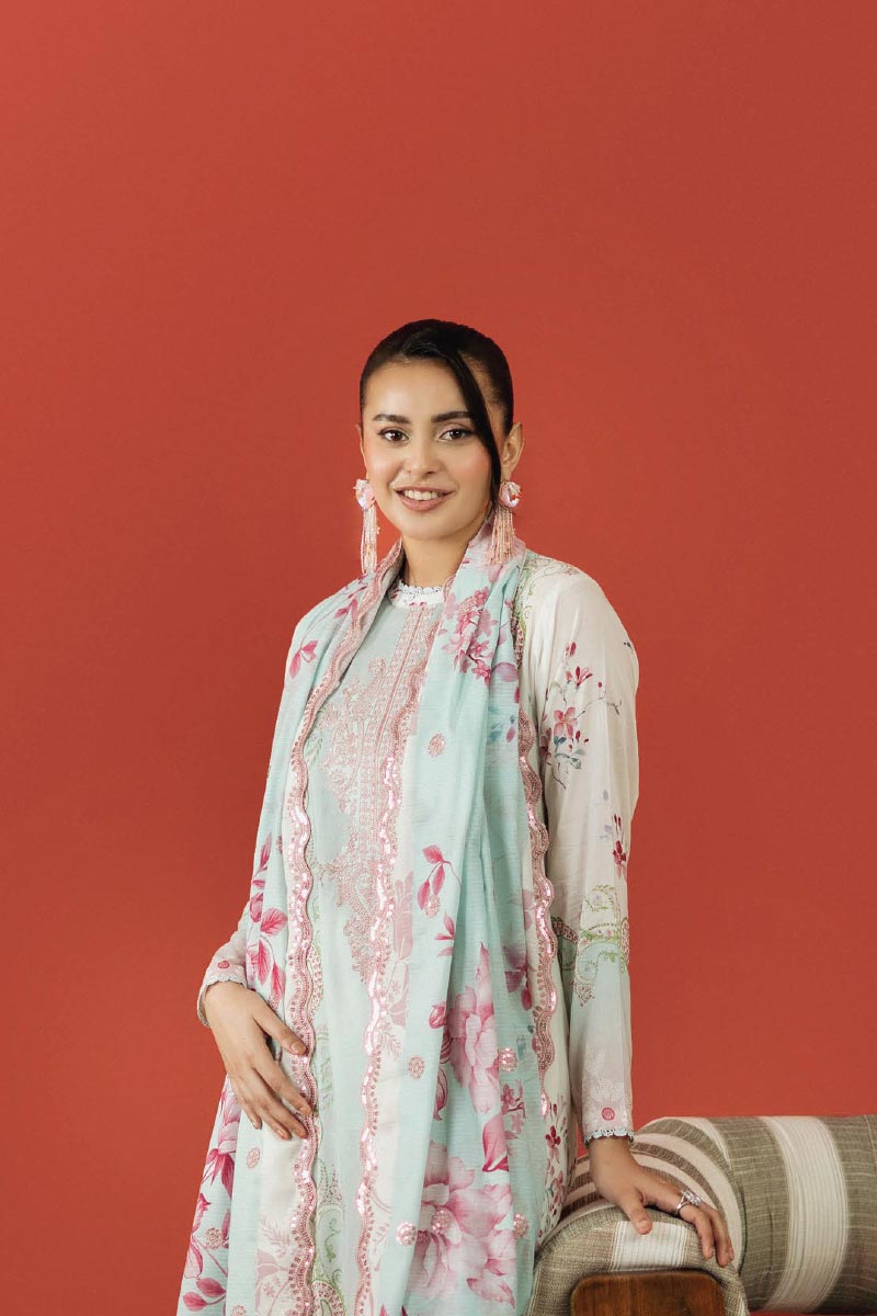 Ruhay Sukhan Premium 3 Piece Unstitched Lawn JDORS0804