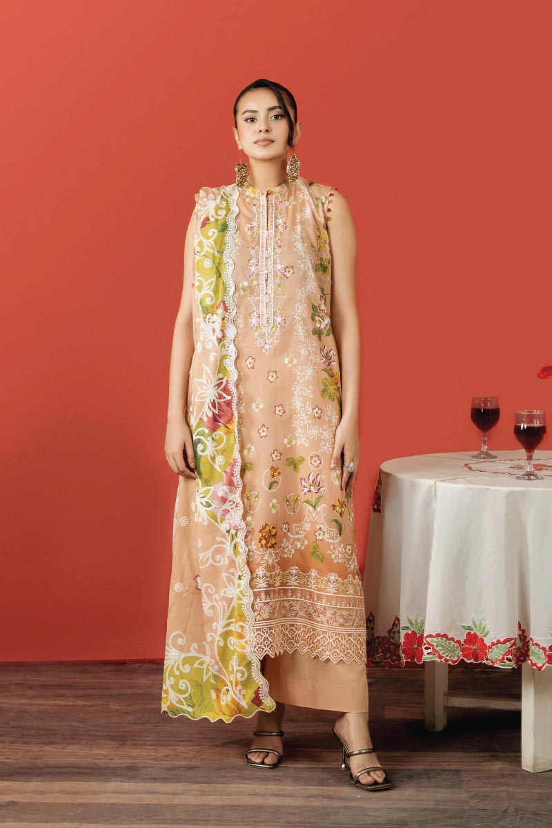 Ruhay Sukhan Premium 3 Piece Unstitched Lawn JDORS0805