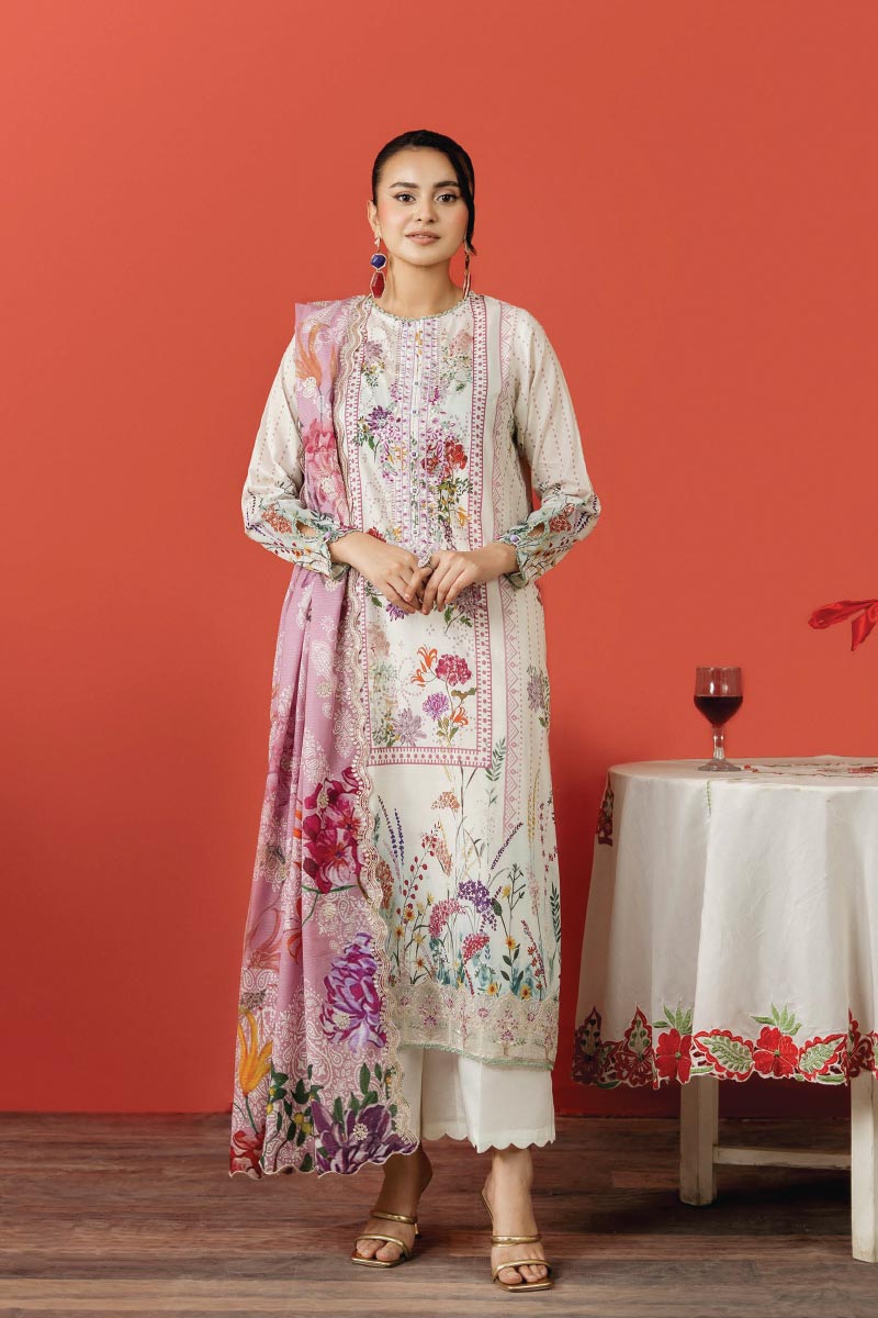 Ruhay Sukhan Premium 3 Piece Unstitched Lawn JDORS0806