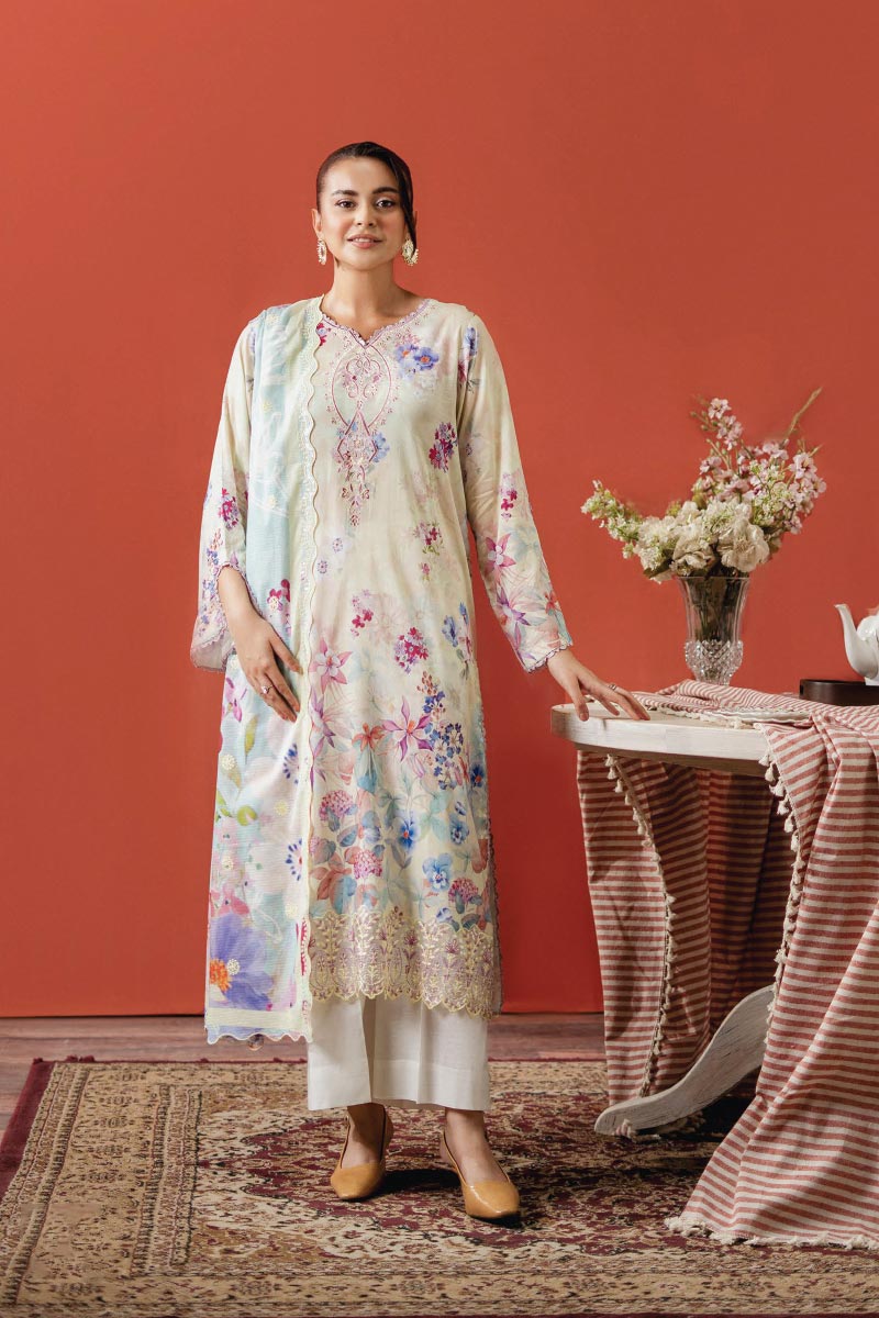 Ruhay Sukhan Premium 3 Piece Unstitched Lawn JDORS0810